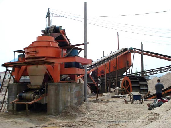 山西風化砂生產線客戶現場二