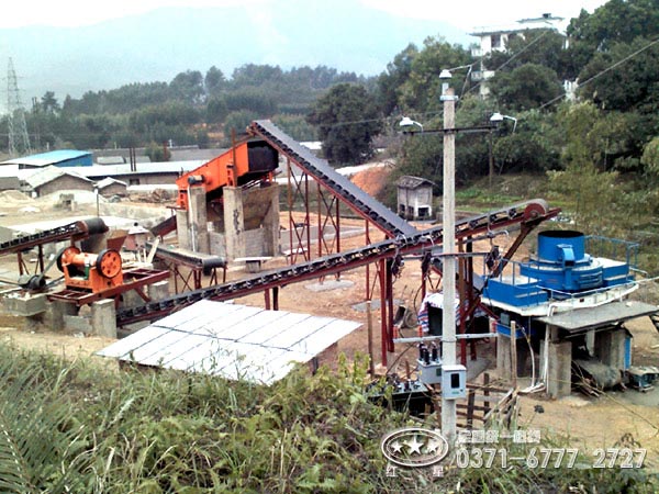 砂石生產線現場