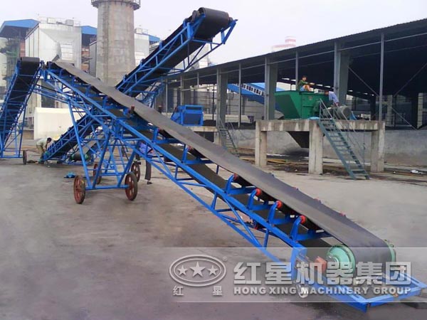 膠帶輸送機現場