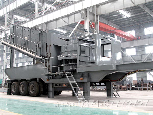 圓錐破+振動篩移動破碎篩分設備