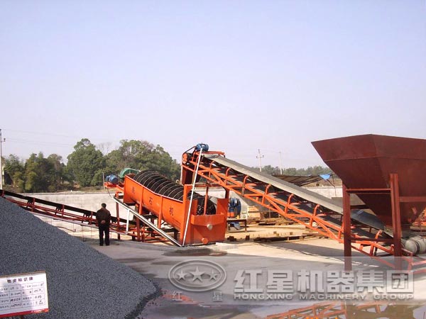 螺旋洗砂機(jī)廠家現(xiàn)場