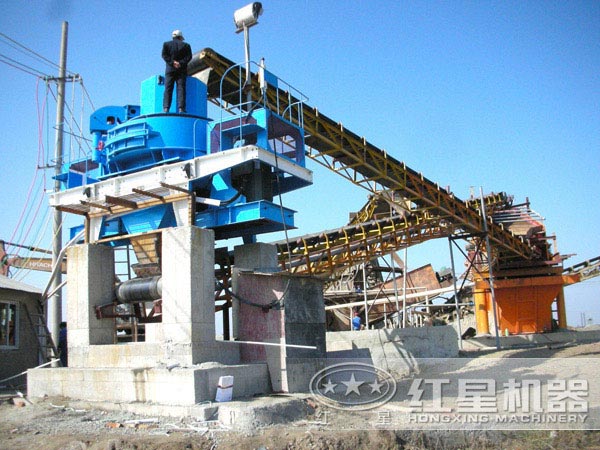 時產(chǎn)20方河卵石制砂機(jī)