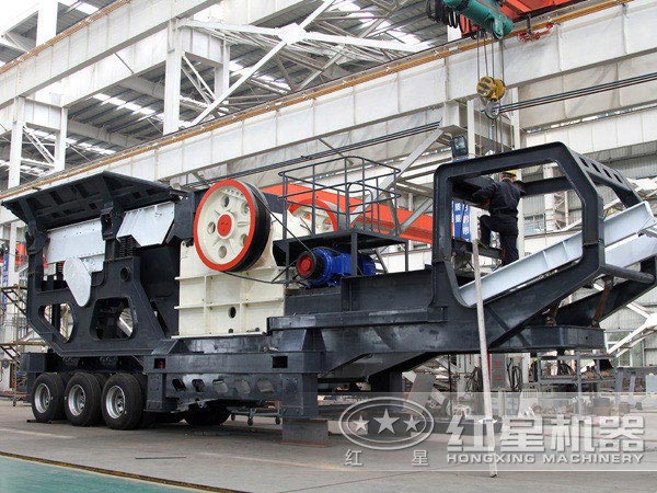 顎式車載流動破石子機