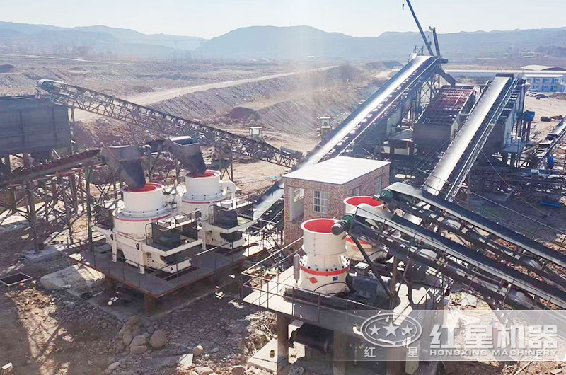 沖擊式制砂機作業現場實拍