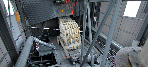 時產100噸石灰石破碎生產線