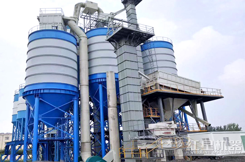 樓式制砂機生產線河南現場