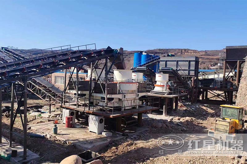 干式制砂機現場配置的除塵器