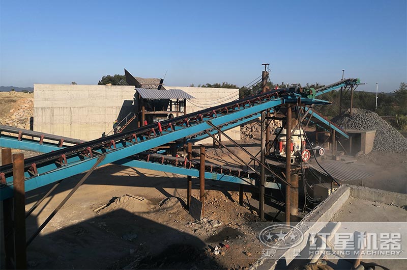 石子制砂生產線現場