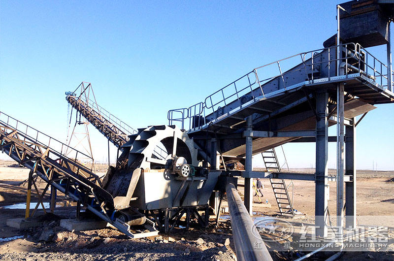 水洗沙生產現場圖片