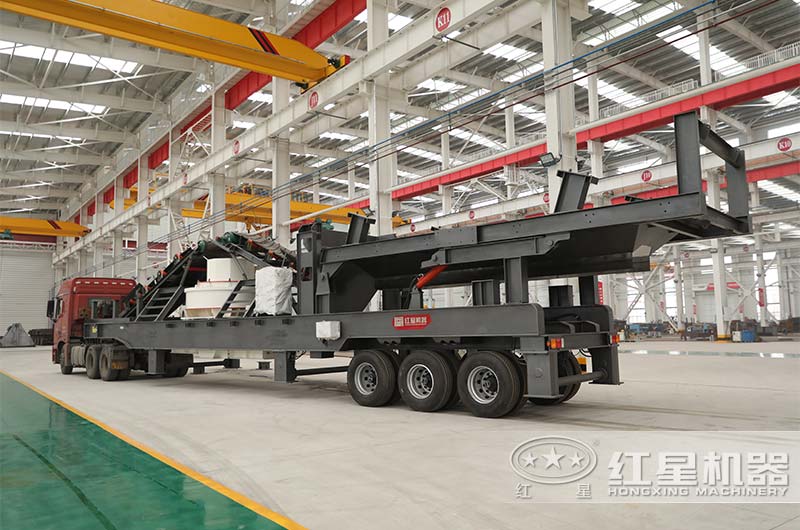 紅星移動破碎制砂機廠家發貨