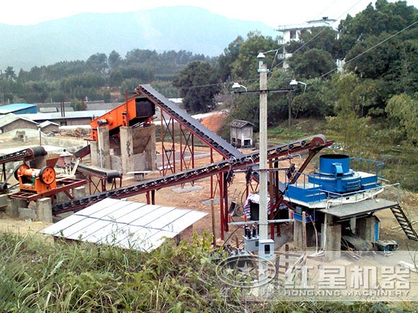 紅星人工砂生產(chǎn)線(xiàn)現(xiàn)場(chǎng)