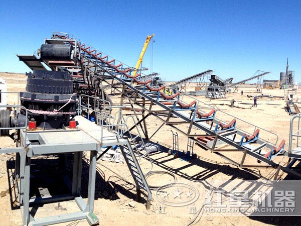 花崗巖制砂生產線現場