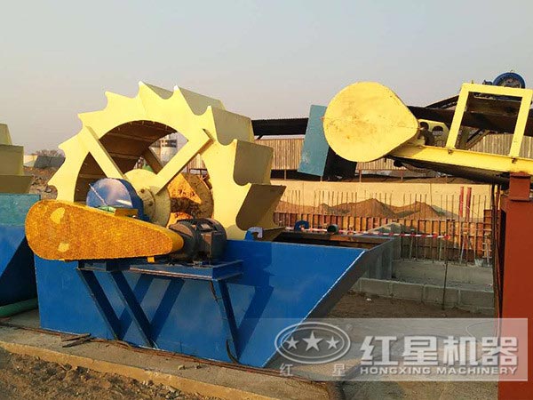 石屑（石沫）清洗現(xiàn)場(chǎng)