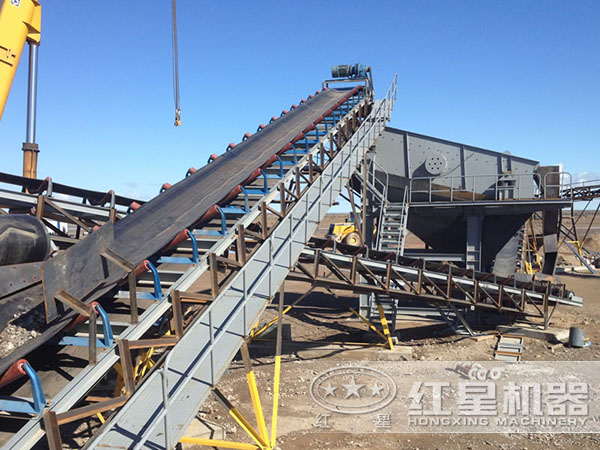 機制砂/沙生產線現場作業