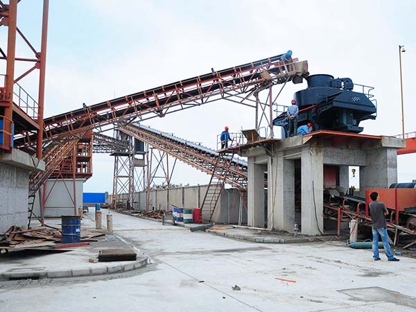 機制沙/砂生產線現場圖