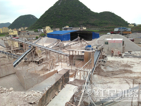 山東聊城制砂生產線現場