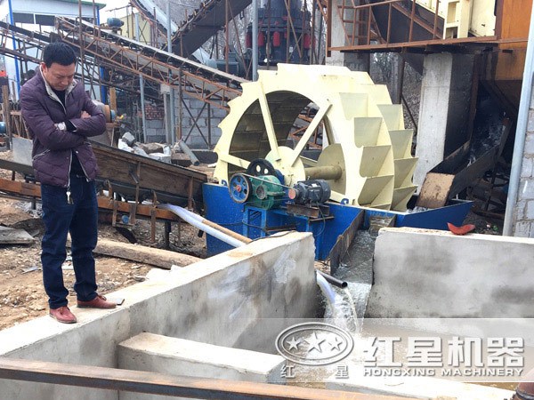 流動洗砂機現場圖