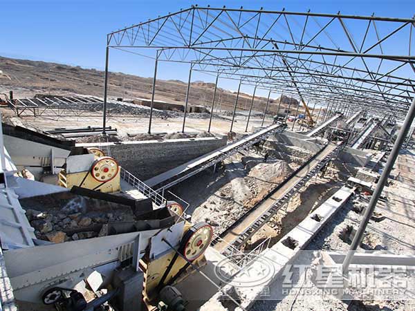 大型石料生產線現場