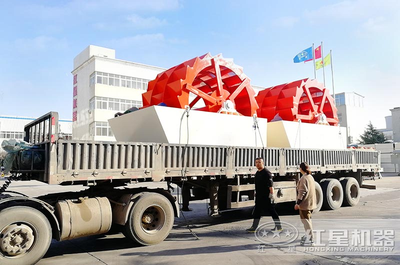 河南紅星洗砂機發往廣東