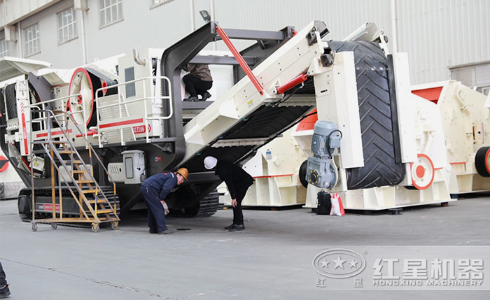 客戶(hù)到紅星機(jī)器廠家考察