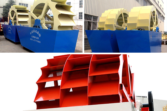 不同類(lèi)型輪斗洗沙拼圖展示