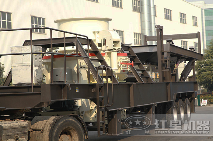 移動一體式環保粉碎制砂機展示