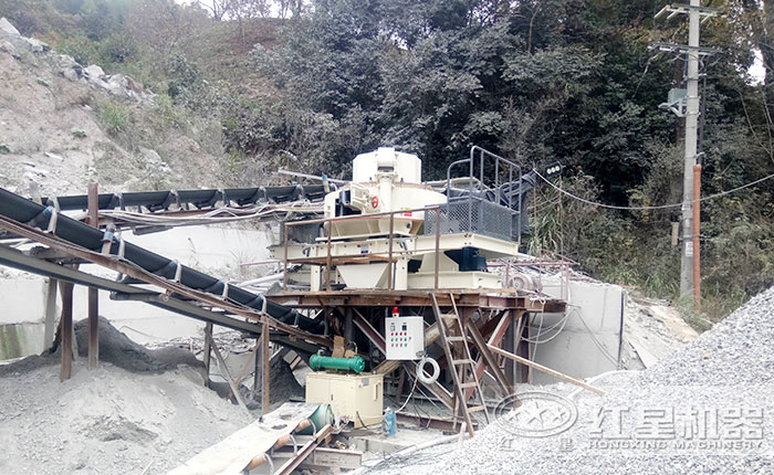 打砂機粉碎機作業現場