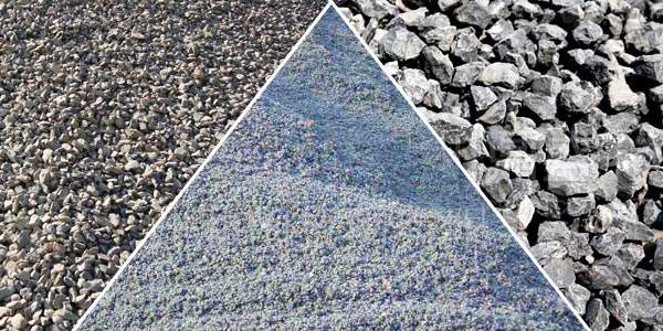 不同細度的機制砂展示