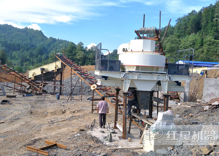 沖擊式破碎機（制砂機）施工現場