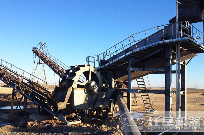 洗砂機現場作業