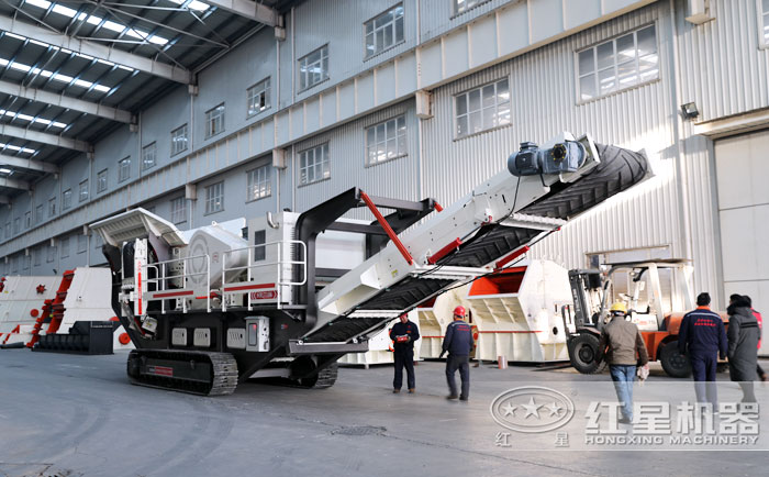 履帶式移動克石機-廠區試機