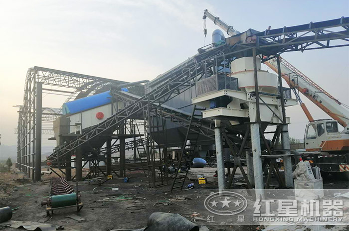 紅星曲陽用戶破沙機作業現場