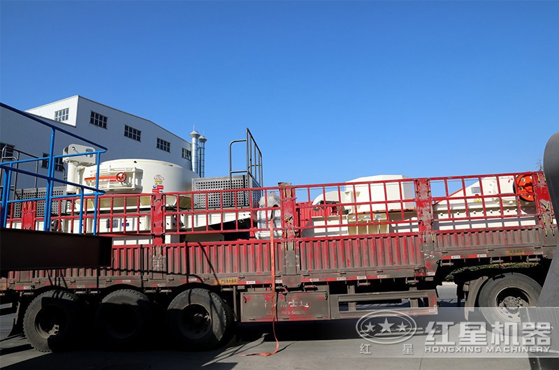 紅星機器玄武巖制砂現場發貨