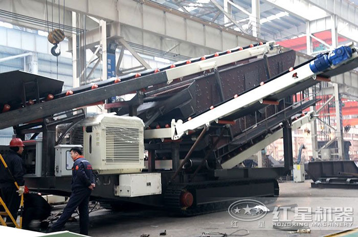 移動石子破碎機加工車間