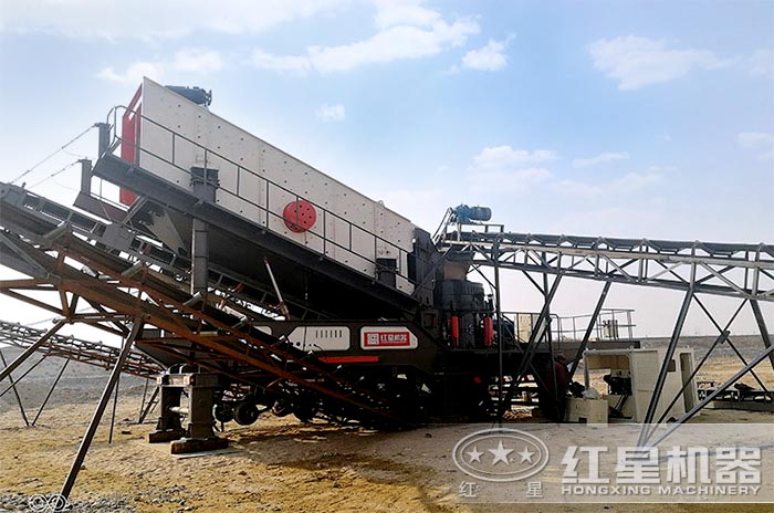 移動式日產1000噸石英砂生產線現場