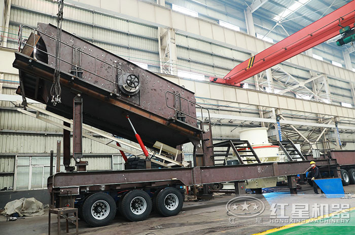 車載流動沙機專業化生產車間