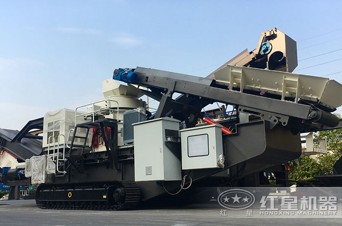 履帶石頭粉碎機設備展示