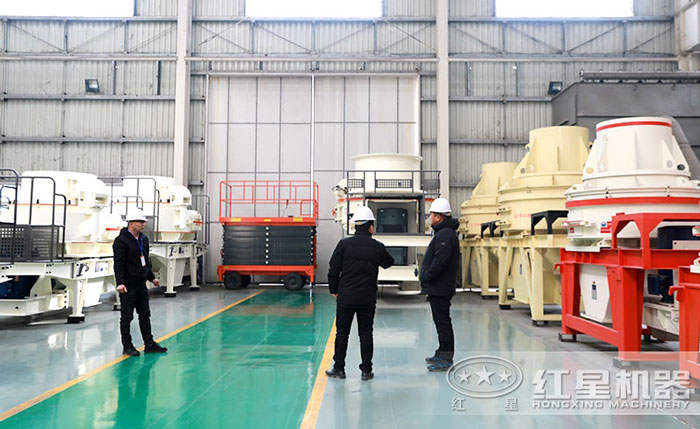 客戶到紅星機(jī)器直銷廠家現(xiàn)場(chǎng)考察設(shè)備
