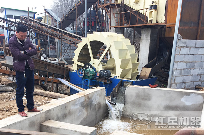 洗砂機(jī)客戶現(xiàn)場