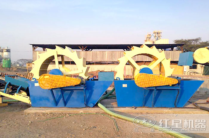 洗沙設備現場作業圖