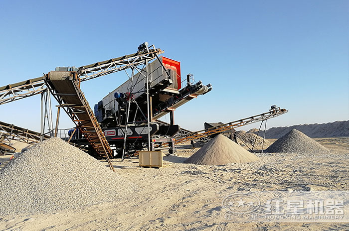 保定曲陽移動破碎站作業現場