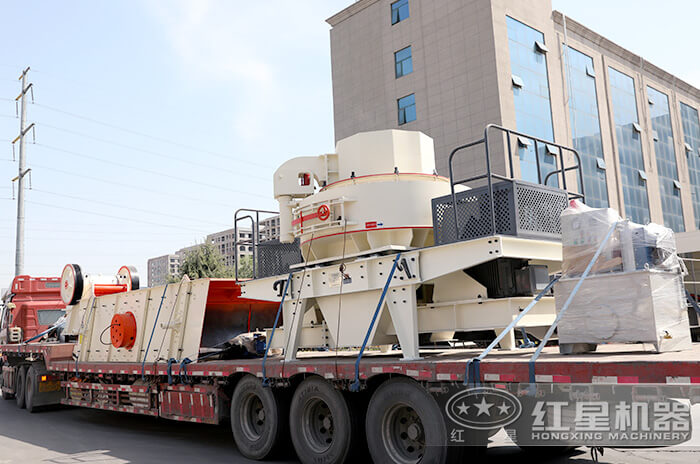 鵝卵石制砂機發貨