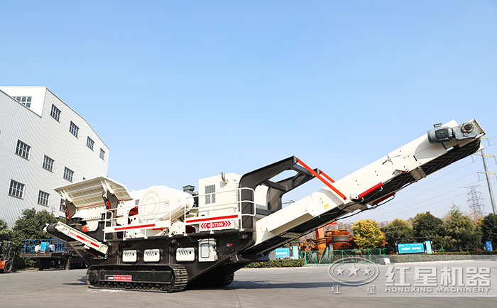 移動式沙石粉碎機展示
