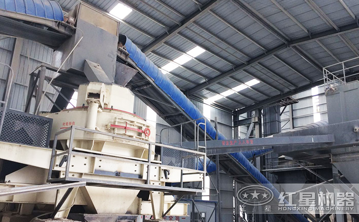 環保型破碎制砂生產線現場圖