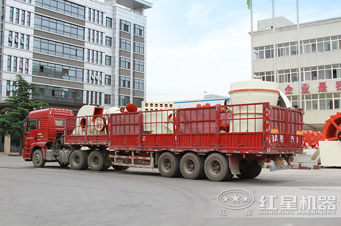 紅星大型打石粉機器發往吉林