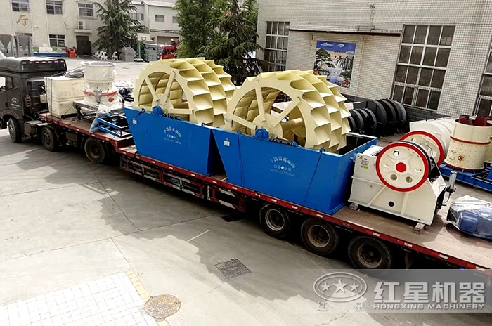 河南紅星固定式制砂生產線發貨圖