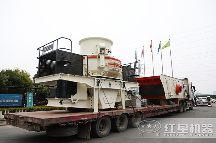 HVI沖擊式制砂機現場發貨圖