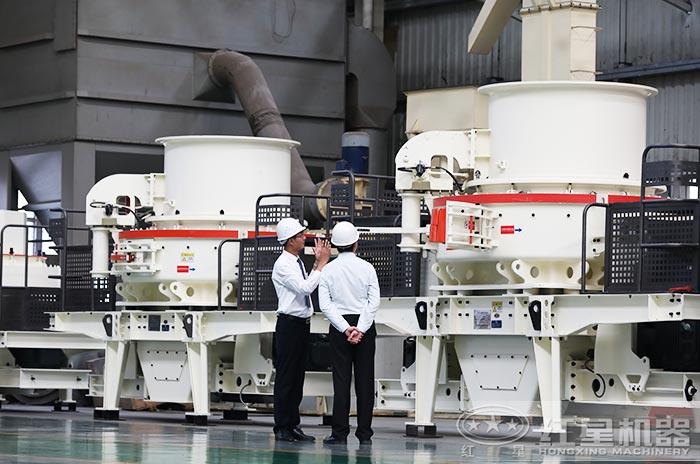 HVI制砂機客戶到廠參觀