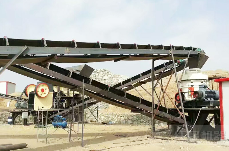花崗巖制砂生產線實拍圖