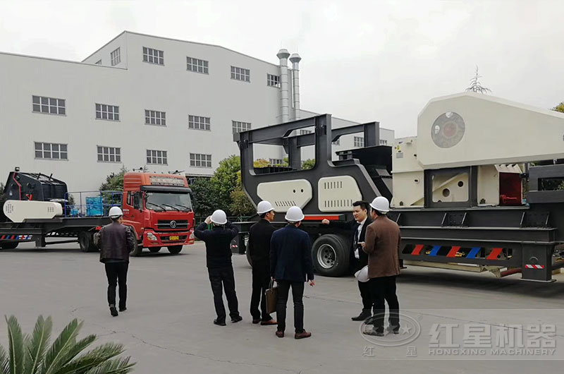 移動式制砂機發貨現場